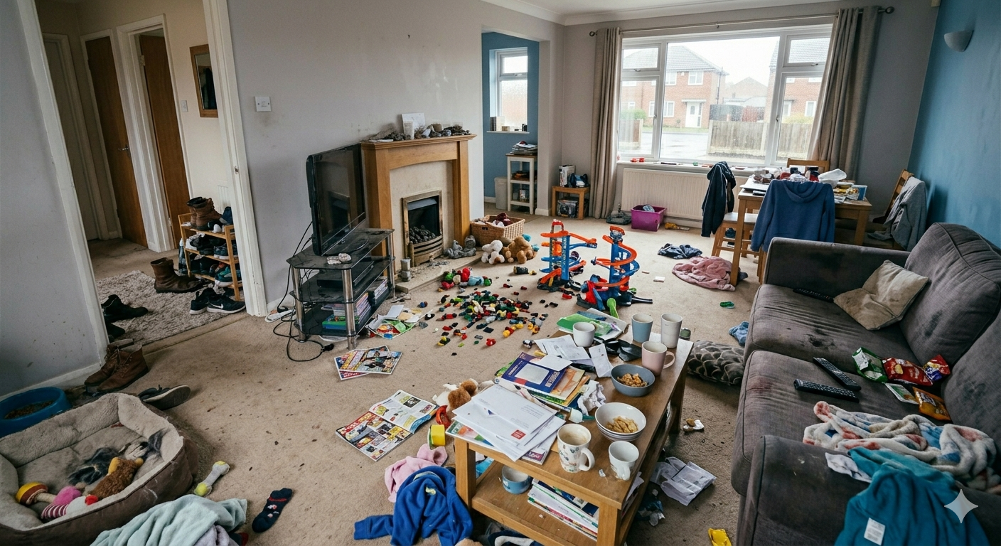 Domestic cleaning before