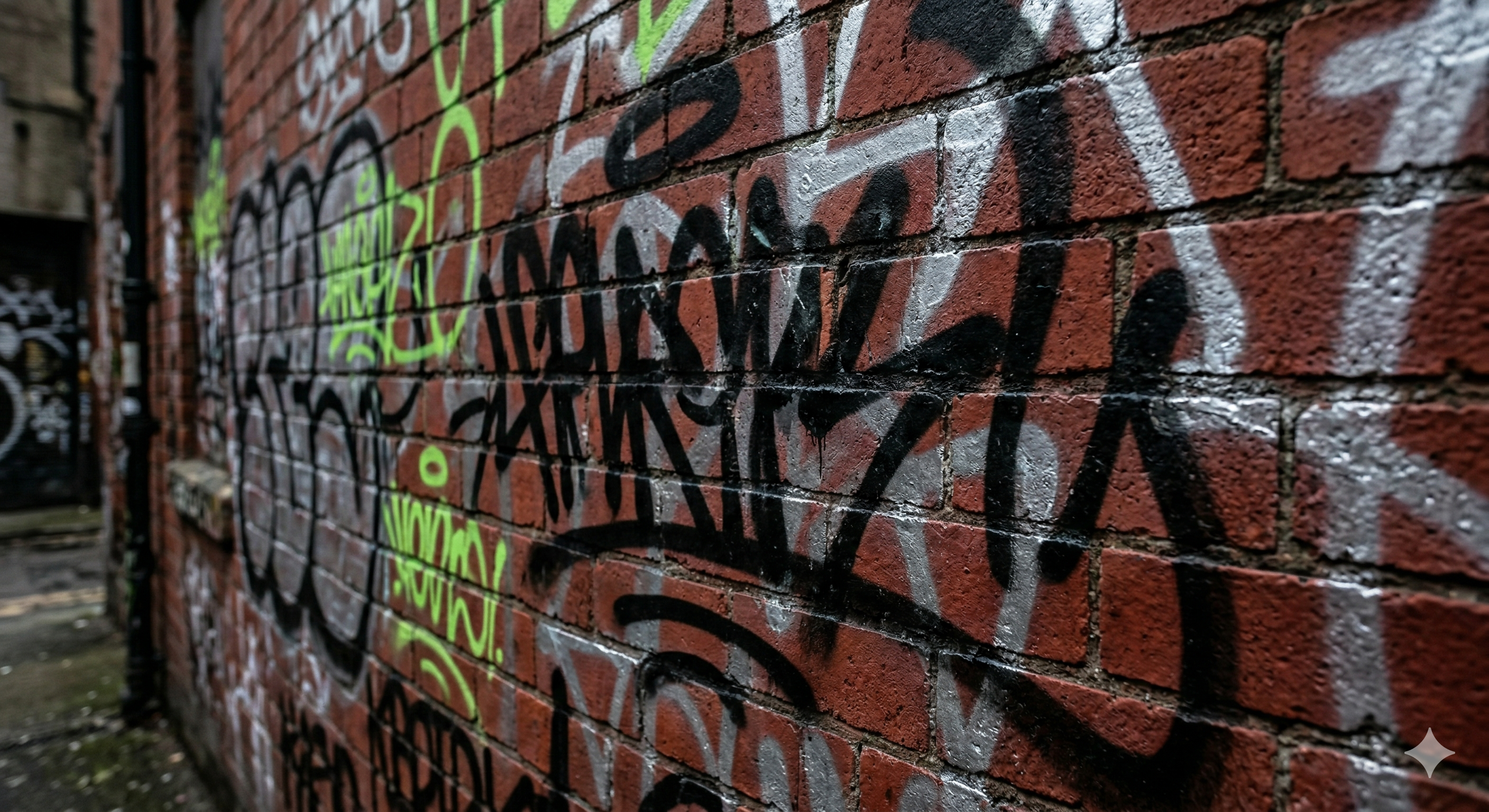 Graffiti removal before