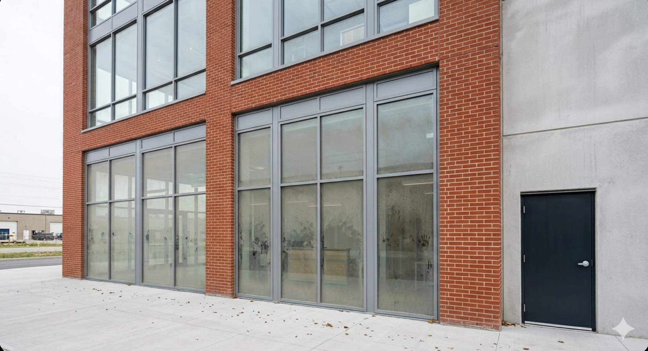 Window cleaning before